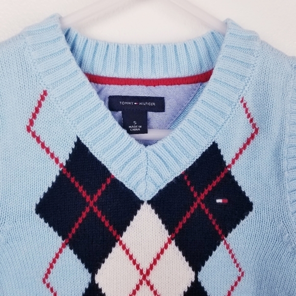 Tommy Hilfiger Argyle Sweater Vest, size 5 - Picture 4 of 4